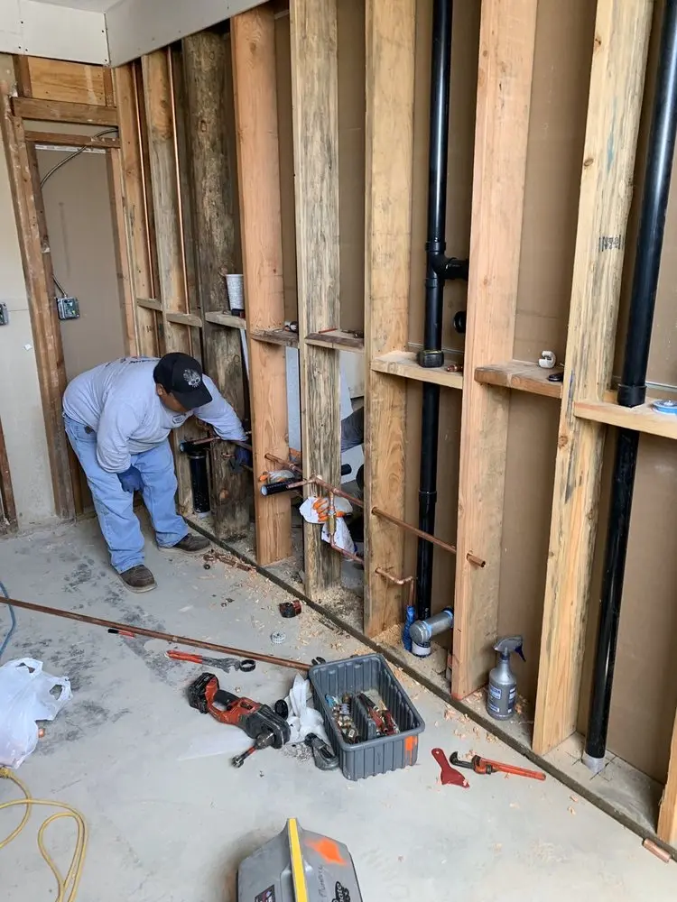 Commercial rough-in plumbing for Gas Line Repair in Byron